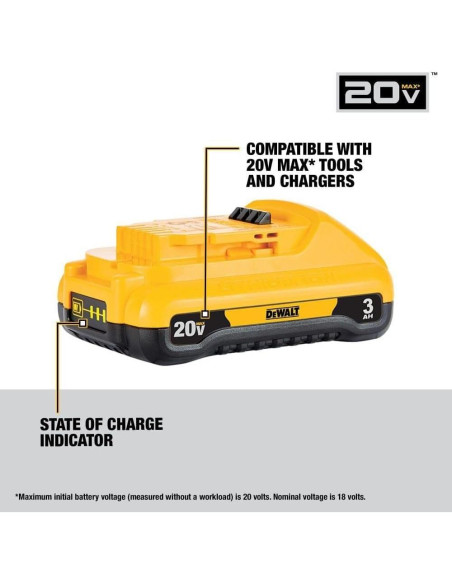 Batería DEWALT 20V MAX 3Ah con Cargador Rápido DCB230C Batería DEWALT 20V MAX 3Ah con Cargador Rápido DCB230C