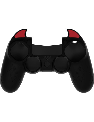 Funda de Silicona PlayVital Demonio para Controlador PS4 - Negro