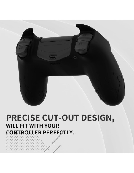 Funda de Silicona PlayVital Demonio para Controlador PS4 - Negro Funda de Silicona PlayVital Demonio para Controlador PS4 - Negro