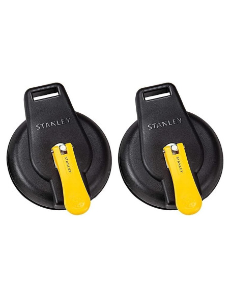 Ventosa STANLEY S4004 Negra/Amarilla - Soporta 90.72 kg (Paquete de 2) Ventosa STANLEY S4004 Negra/Amarilla - Soporta 90.72 kg (Paquete de 2)