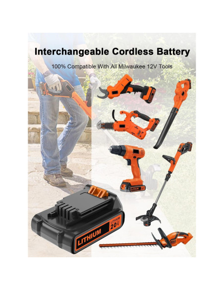 Batería de Litio IEFUU 20V 2.0Ah para Black & Decker Batería de Litio IEFUU 20V 2.0Ah para Black & Decker