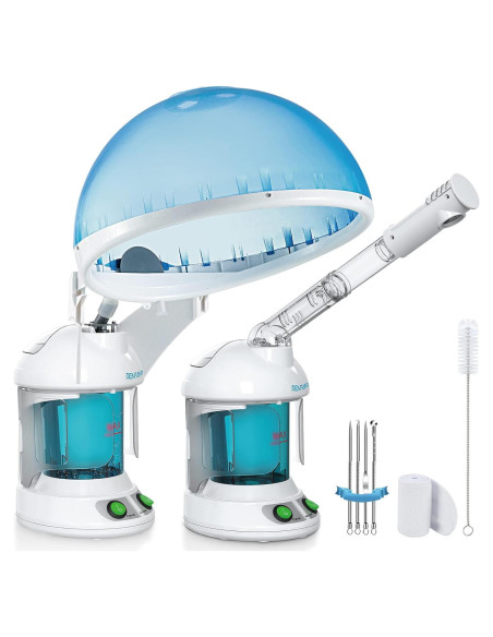 Vaporizador 2 en 1 DENFANY para Cabello y Cara con Ozono Vaporizador 2 en 1 DENFANY para Cabello y Cara con Ozono