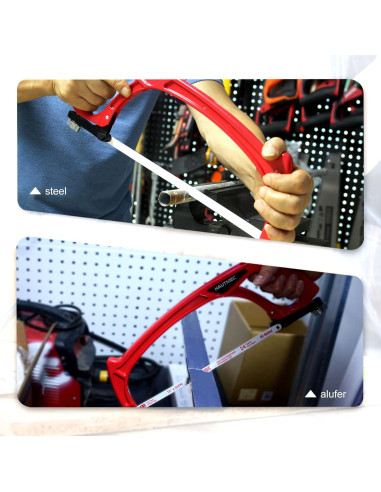 Sierra de Arco Ajustable HAUTMEC 30.48 cm HSS 24 TPI Profesional