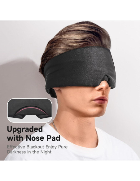 Máscara de Sueño Suave Umisleep Negra, Antienvejecimiento, Ajustable Máscara de Sueño Suave Umisleep Negra, Antienvejecimiento, Ajustable