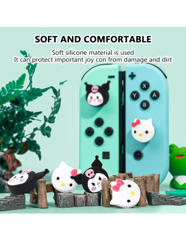 Tapas de Agarre de Pulgar DLseego para Switch y Lite - 4PCS