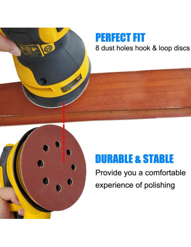 Pad de Reemplazo para Lijadora Orbital 5" DeWalt y Makita