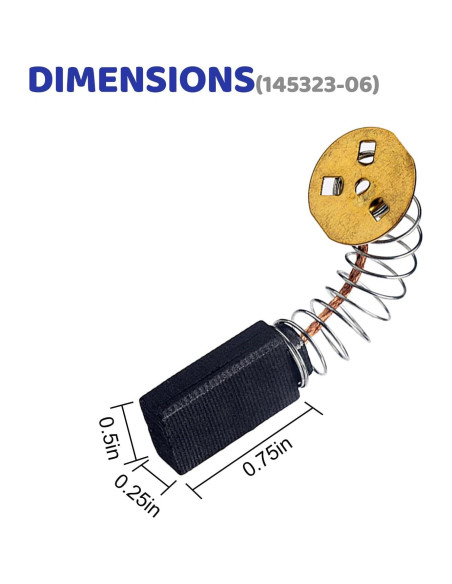 4 Cepillos de Carbono GZJoSum para Dewalt DW705 DW708 DW359 4 Cepillos de Carbono GZJoSum para Dewalt DW705 DW708 DW359