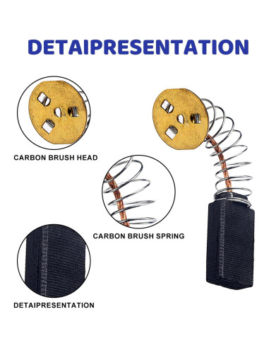 4 Cepillos de Carbono GZJoSum para Dewalt DW705 DW708 DW359