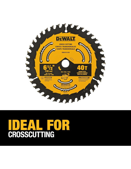 Sierra Circular DEWALT DWA161240 16.5 cm 40 Dientes Paquete de 2 Sierra Circular DEWALT DWA161240 16.5 cm 40 Dientes Paquete de 2