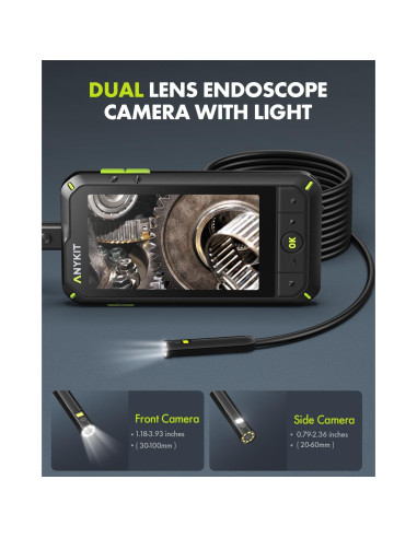 Cámara Endoscópica Anykit 5.0m HD 1080P IP67 con Luz
