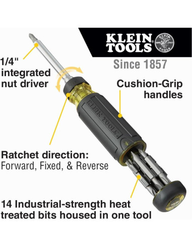 Kit de Destornilladores de Precisión Klein Tools 80066 - 39 Puntas
