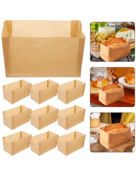 Forros de Pan Desechables Kichvoe 50pcs 19x13.5cm Antiadherentes Forros de Pan Desechables Kichvoe 50pcs 19x13.5cm Antiadherentes