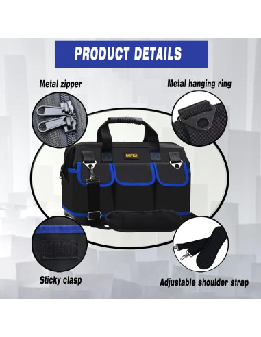 Bolsa de Herramientas FASTECH 47x21.8x32.5cm Impermeable