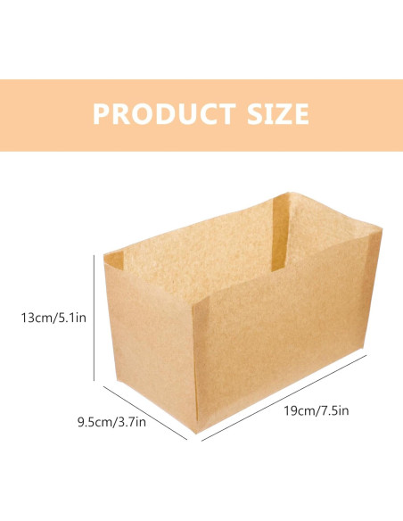 Forros de Pan Desechables Kichvoe 50pcs 19x13.5cm Antiadherentes Forros de Pan Desechables Kichvoe 50pcs 19x13.5cm Antiadherentes