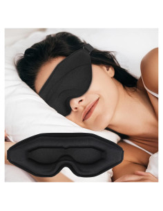 Máscara de Sueño 3D WM para Dormir - Ajustable y Suave