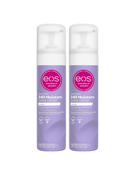 Crema de Afeitar eos Lavanda - Manteca de Karité 2-Pack 414 ml Crema de Afeitar eos Lavanda - Manteca de Karité 2-Pack 414 ml