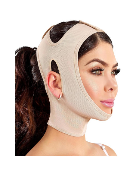 Banda de Compresión Facial Shape Concept para Mentoplastia - Beige Banda de Compresión Facial Shape Concept para Mentoplastia - Beige