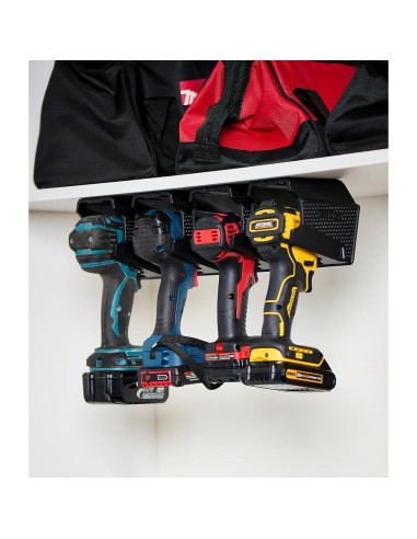 Soporte de Pared Universal para Taladros Caddy - 2-Pack Negro