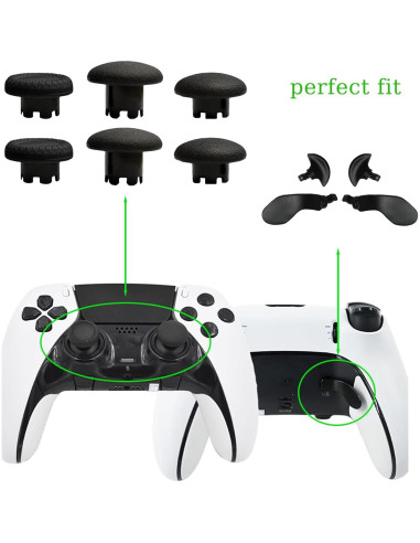 Kit de Repuestos para Controlador PS5 Dogxiong - 6 Palancas y 4 Botones