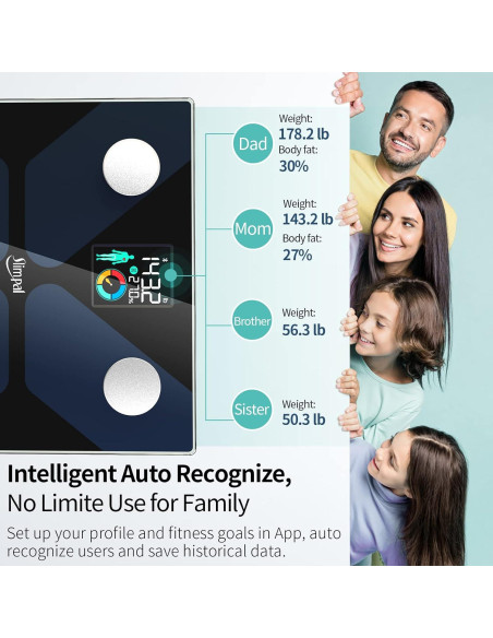 Combo Balanza Inteligente Slimpal y Cinta Métrica de Grasa Corporal Combo Balanza Inteligente Slimpal y Cinta Métrica de Grasa Corporal