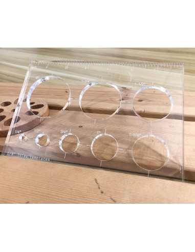 Plantilla de Router Hecfu 8 en 1 para Carpintería 6.35 mm