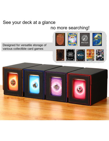 Caja de Deck Venssu para Commander con Soporte y Divisores