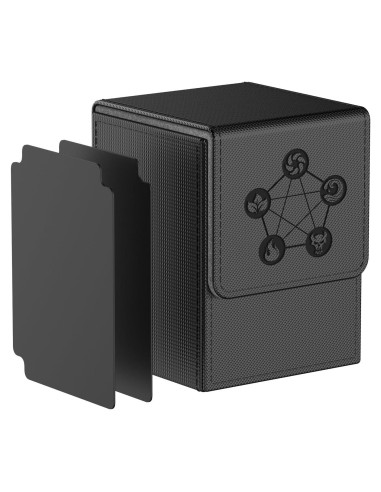 Caja de Deck MIXPOET para cartas coleccionables - Negro