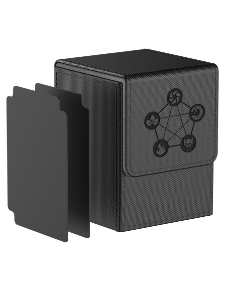 Caja de Deck MIXPOET para cartas coleccionables - Negro Caja de Deck MIXPOET para cartas coleccionables - Negro