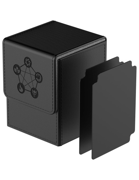 Caja de Deck MIXPOET para cartas coleccionables - Negro Caja de Deck MIXPOET para cartas coleccionables - Negro