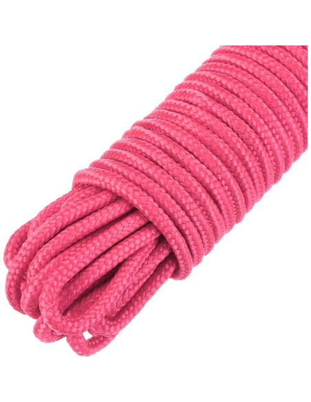 Cuerda trenzada de polipropileno MECCANIXITY 30m 4mm Rosa Cuerda trenzada de polipropileno MECCANIXITY 30m 4mm Rosa
