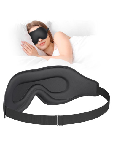 Máscara para dormir EVA BELLE ajustable, suave y transpirable