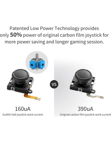 Joystick GuliKit Hall Switch para Joycon Switch y Lite - 4 Piezas