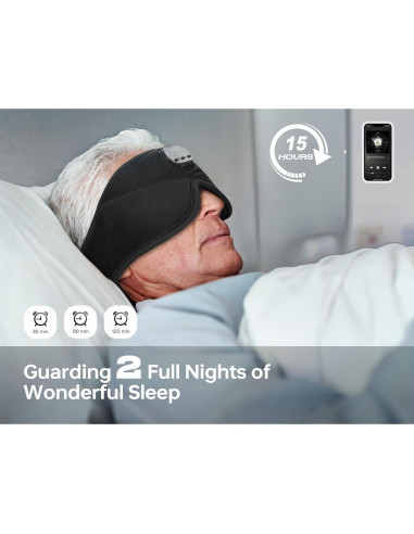 Máscara de Sueño TOPOINT 3D con Auriculares Bluetooth 5.4