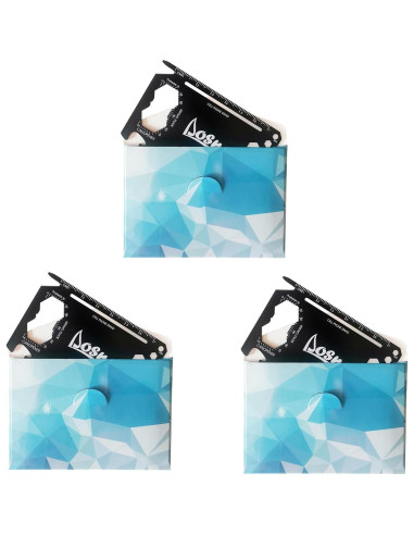 Multiherramienta de Billetera DLOSN - Acero Inoxidable, 3 Piezas