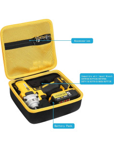 Funda Dura Khanka para Llave de Impacto DEWALT 20V DCF894B 2