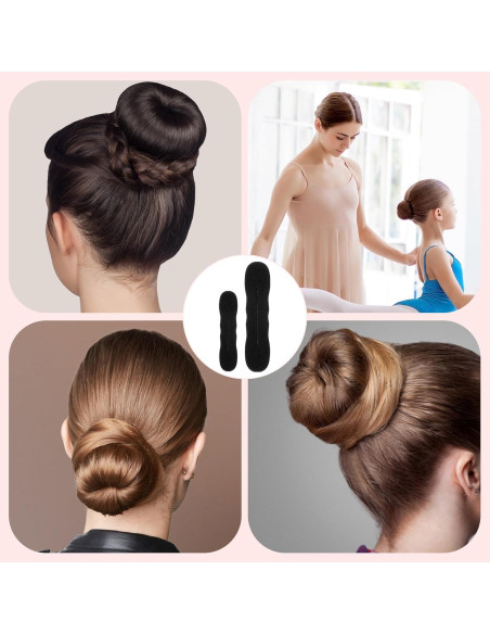 Kit de 11 Piezas para Moños de Cabello LLOUSSAK - Esponja Suave Kit de 11 Piezas para Moños de Cabello LLOUSSAK - Esponja Suave