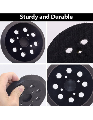 Pad de Lijadora Orbital 5" SHUTTLE GENIUS con 8 Agujeros