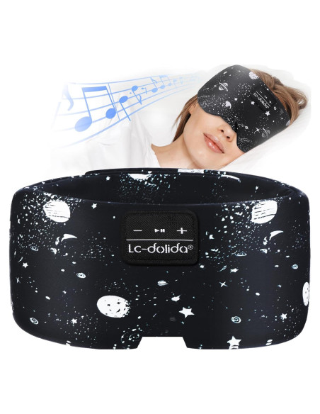 Máscara de Sueño Bluetooth LC-dolida Seda Extra Grande Máscara de Sueño Bluetooth LC-dolida Seda Extra Grande