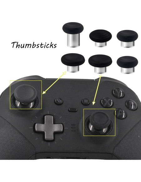 Juego de 6 Palancas Intercambiables Xbox Elite Series 2 - Negro Juego de 6 Palancas Intercambiables Xbox Elite Series 2 - Negro