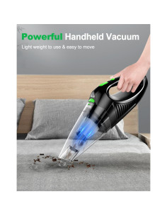 Aspiradora de Coche MELOHO M-VC22 Inalámbrica 120W Verde 2