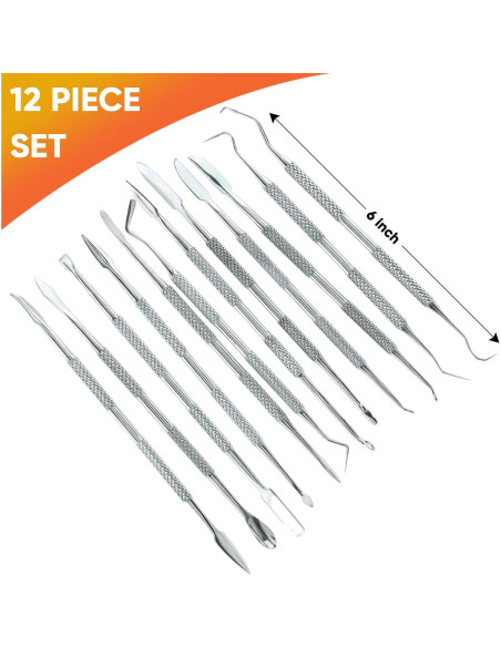 Juego de 12 Cuchillas de Acero Inoxidable TIT COOPOPE Juego de 12 Cuchillas de Acero Inoxidable TIT COOPOPE