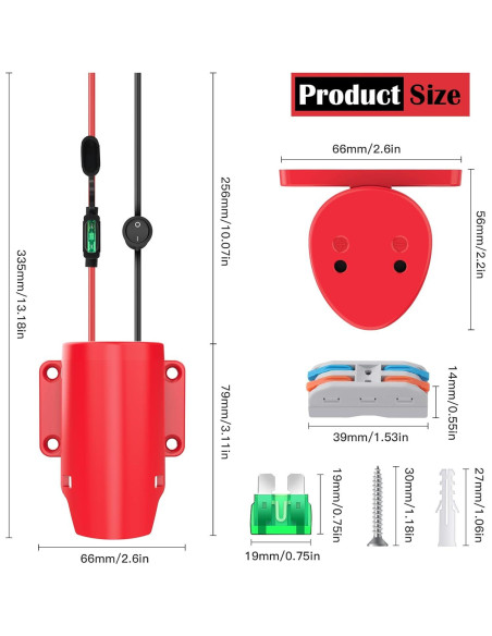 Adaptador de Rueda de Poder Milwaukee M12 - 2 Paquetes Adaptador de Rueda de Poder Milwaukee M12 - 2 Paquetes