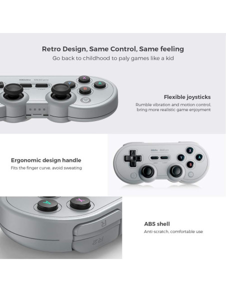 Controlador Inalámbrico Bluetooth 8Bitdo SN30 Pro Gamepad Controlador Inalámbrico Bluetooth 8Bitdo SN30 Pro Gamepad