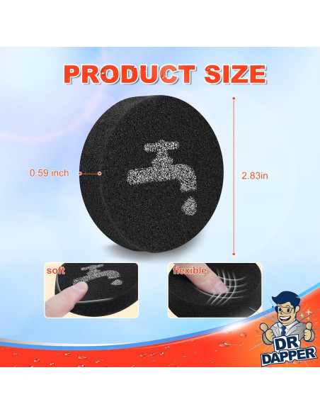 Filtro de Esponja DR DAPPER para Aspiradoras BLACK+DECKER 4 Unidades Filtro de Esponja DR DAPPER para Aspiradoras BLACK+DECKER 4 Unidades