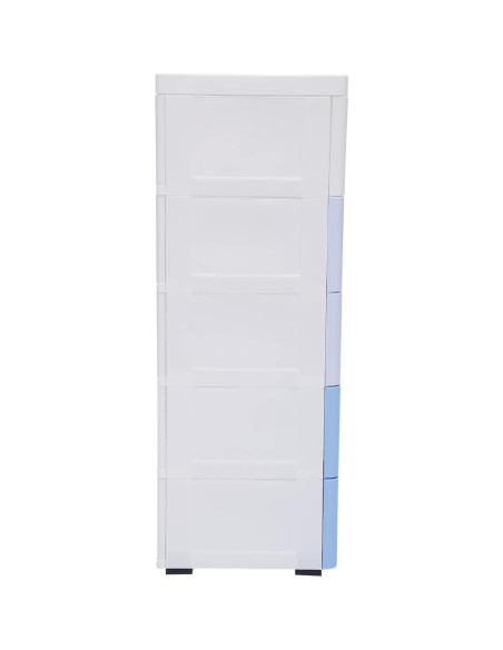 Carro de Almacenamiento Yoltckde 5 Cajones Azul Gradiente 45x30x84cm Carro de Almacenamiento Yoltckde 5 Cajones Azul Gradiente 45x30x84cm