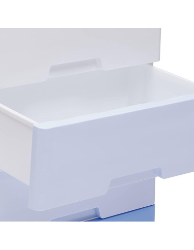 Carro de Almacenamiento Yoltckde 5 Cajones Azul Gradiente 45x30x84cm