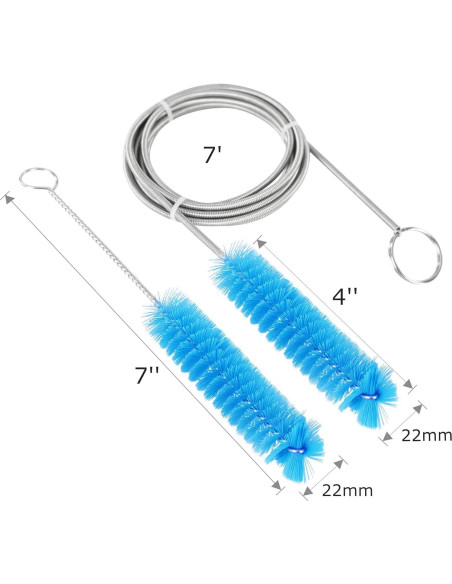 Cepillo de limpieza para tubo CPAP SUNMU 2.13 m flexible Cepillo de limpieza para tubo CPAP SUNMU 2.13 m flexible