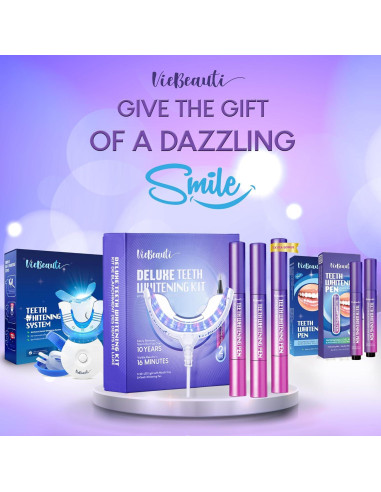 Kit Blanqueamiento Dental VieBeauti 32X LED + Gel 5.9ml