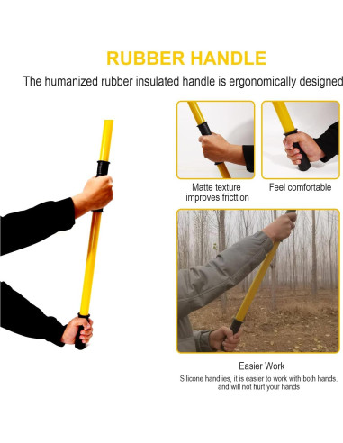 Podadora de Árboles Murezuer 9 Poste Manual 30 Pies Amarillo