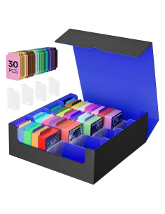 Caja de Almacenamiento de Cartas QCZBH Cuero PU 3000+ Cartas